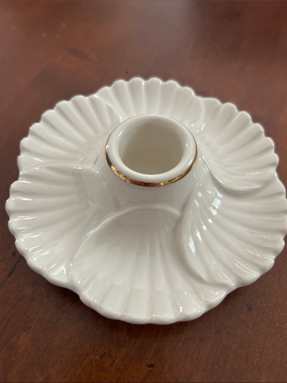 Vintage LENOX Seashell Taper Candle Holder